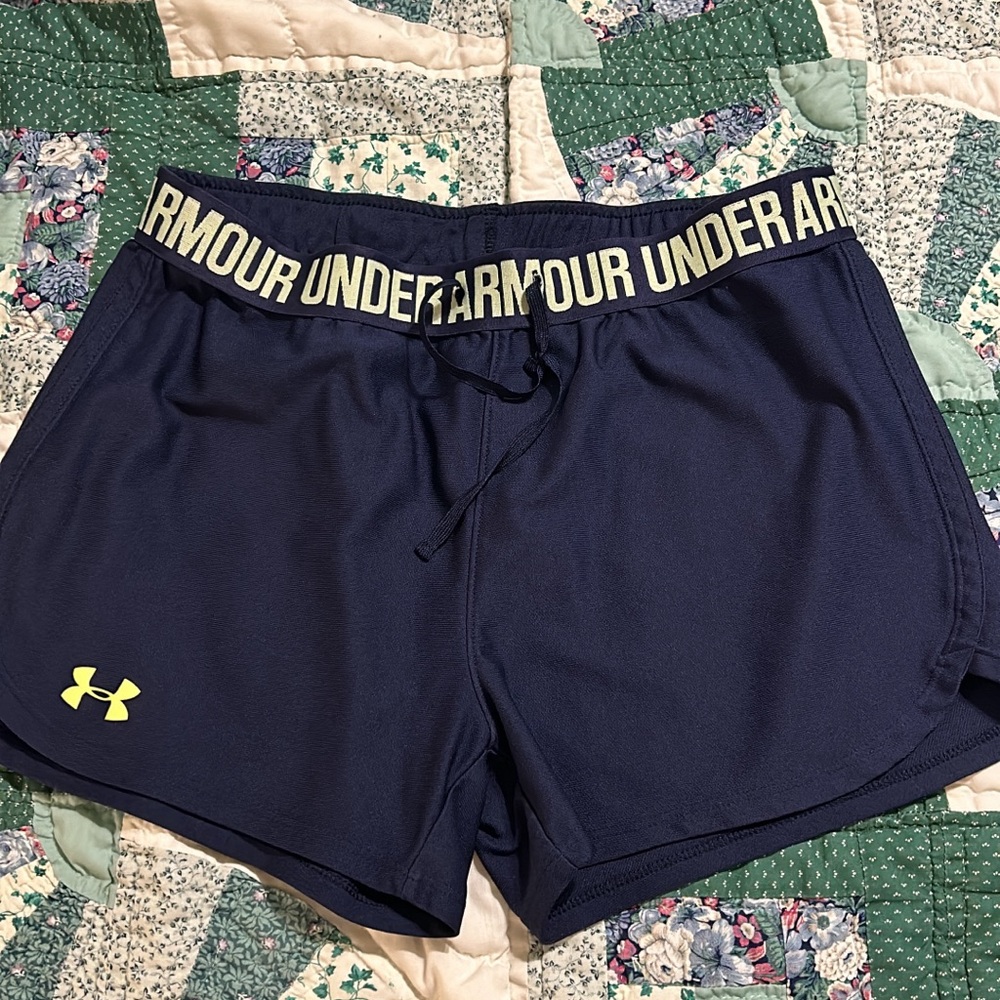 Under Armour Women's Dark Blue Athletic Shorts